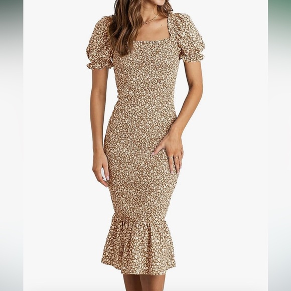 Pretty garden stretchy dress - Picture 1 of 4